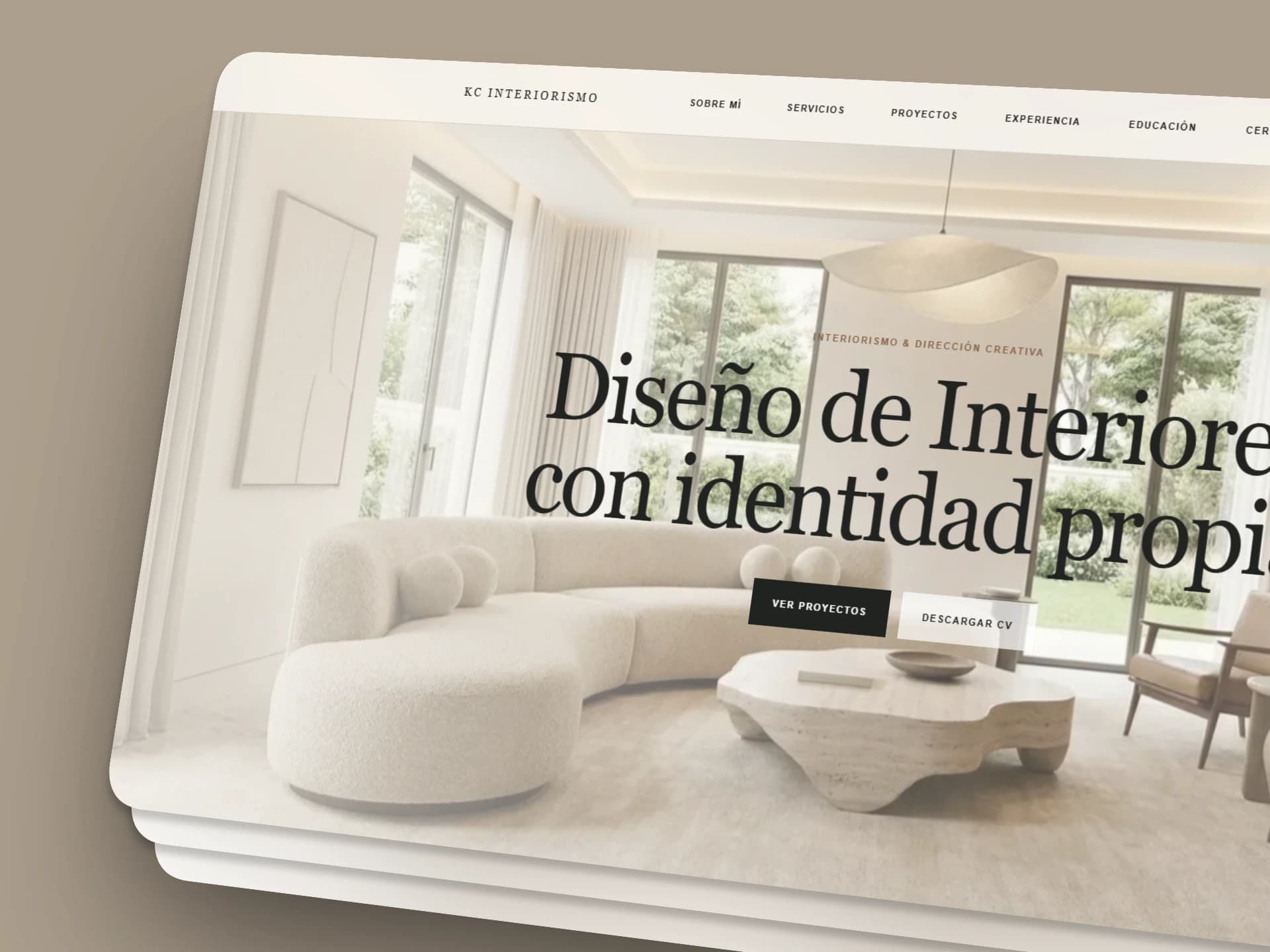 Captura del proyecto KC Interiorismo