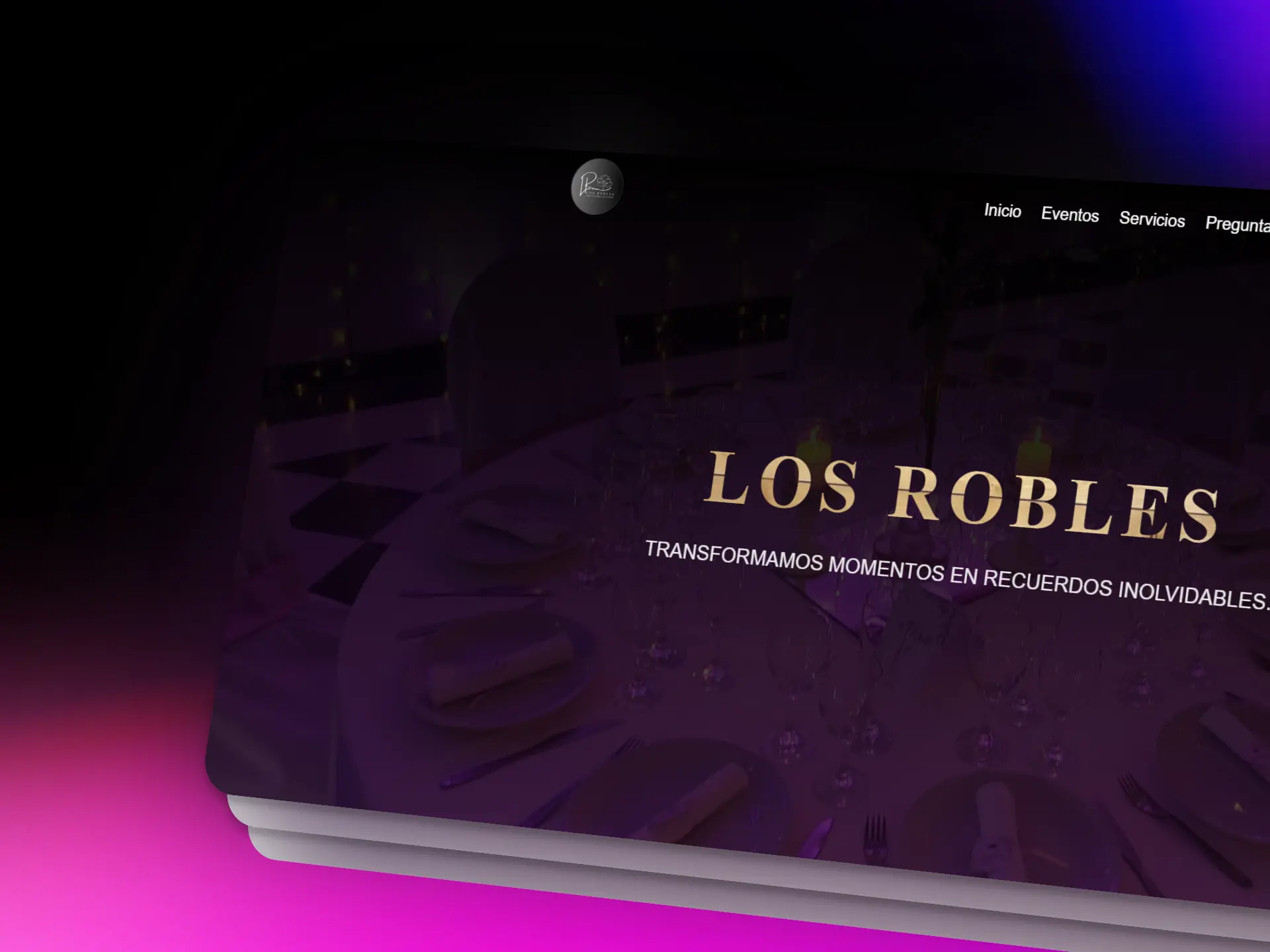 Captura del proyecto Los Robles